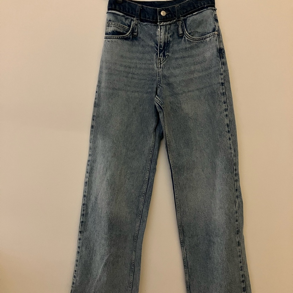 Zara Women's Straight Leg Blue Jeans